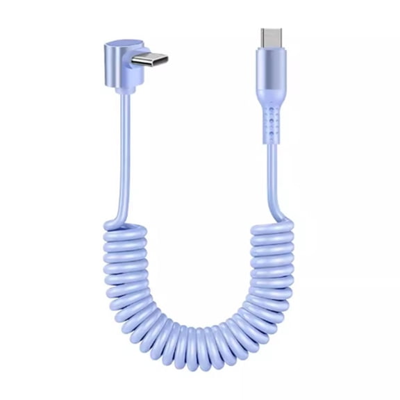 lanema Coiled USB Type C Cable Efficient Data Transmission Extendable 150CM Support PD100W Fast Charging For USB C Devices