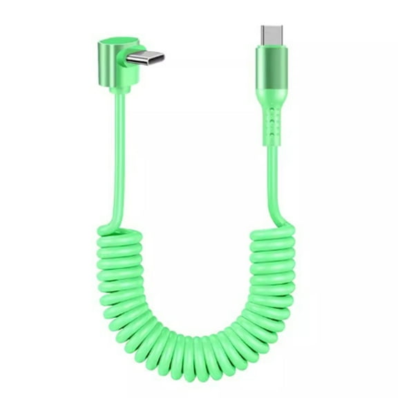 lanema Coiled USB Type C Cable Efficient Data Transmission Extendable 150CM Support PD100W Fast Charging For USB C Devices