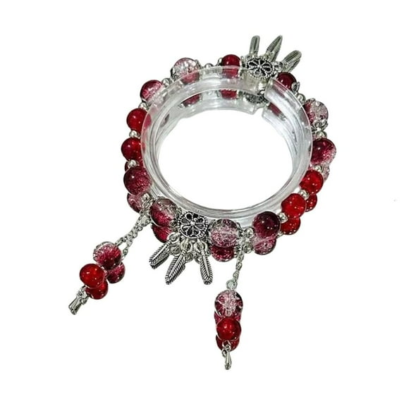 lanema Colorful Bead Bracelet Accessory Versatile Glass Bead Bracelet Adornment Wrist Chain Complements Various Styles