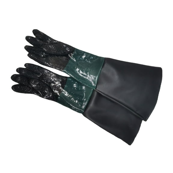 lanema Comfortable Cotton Lined Sandblasting Gloves for Chemicals Resistance Work Glove