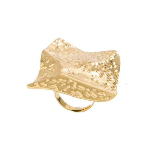 lanema Comfortable Metal Rings Opening Rings Geometric Statement Rings Stylish Jewelry Suitable for Parties and Gatherings