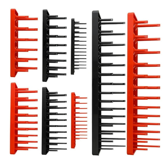 lanema Complete 8PC Socket Holder for 1/4",3/8" &1/2" Size,PP Toolboxes Organizers
