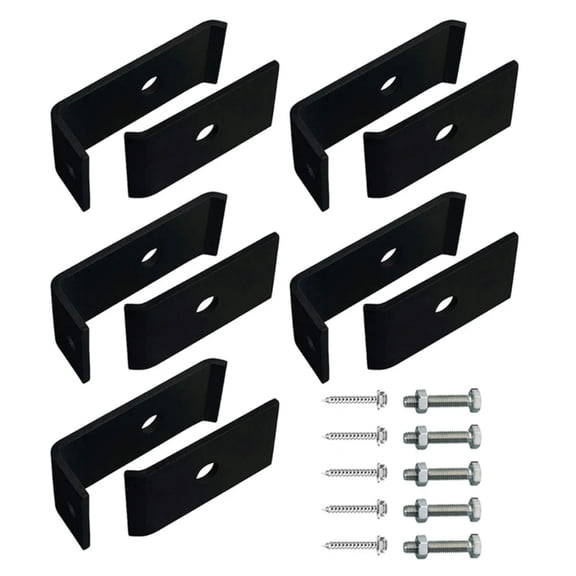 lanema Complete Steel Grid Wall Mounting Set With Brackets Screws For Outdoor Fencing