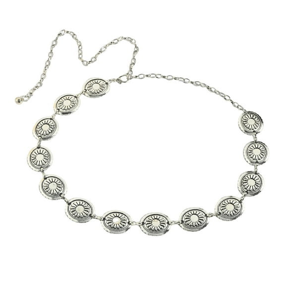 lanema Concho Chain Belt For Women Waist Chain Jean Belt Belly Chain For Dress Western Turquoise Belt Turquoise Waist Chain