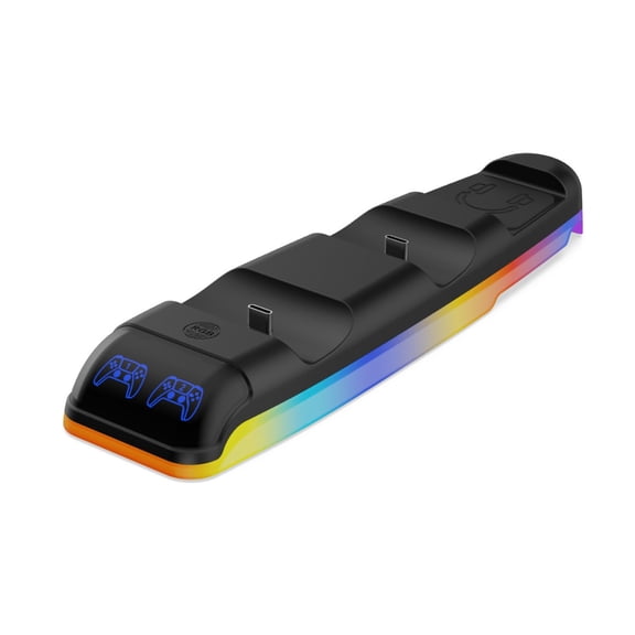 lanema Controller Charging Station, Double Slot Charger Rack, Elegant for Slim