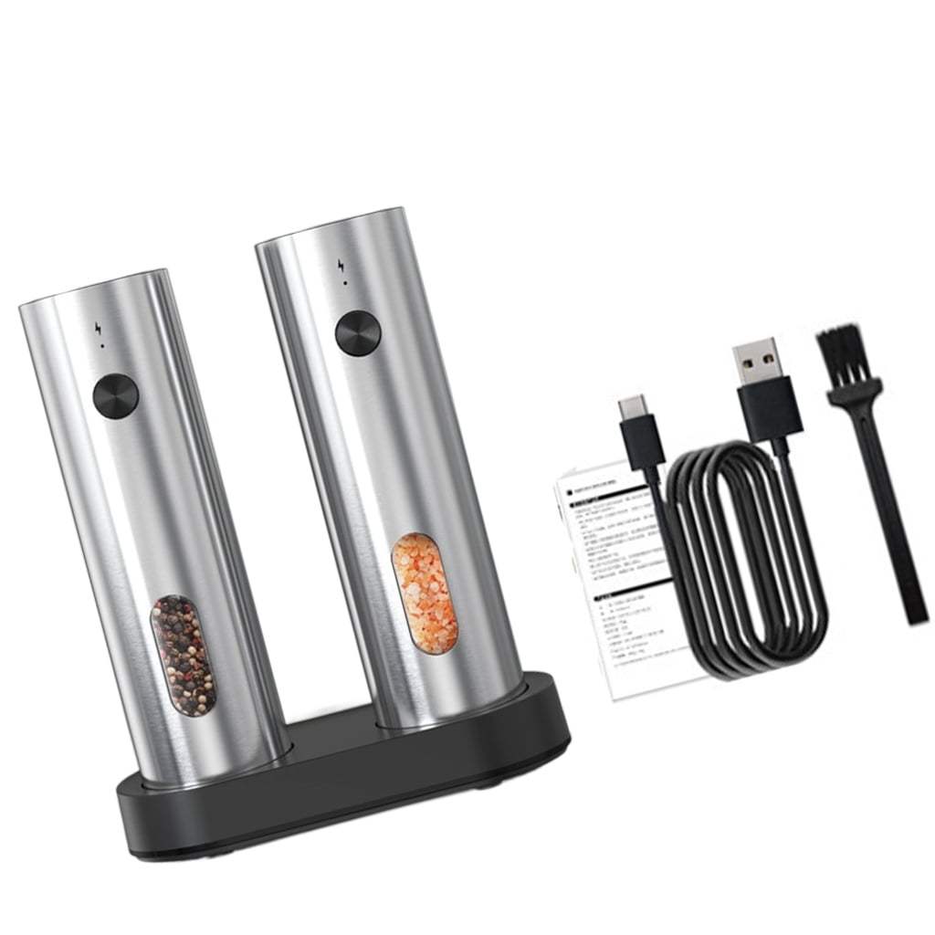lanema Cordless Electric Pepper Mill Rechargeable Battery Adjustable Coarseness Salt Grinder For Home Cooking and Outdoor Use
