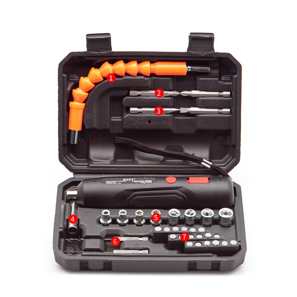 lanema Cordless Electric Screwdriver Rechargeable Screwdriver Multifunction Repair Tooo
