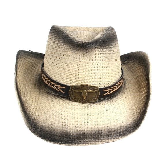 lanema Cowboy Hat Wide Brimmed Western Cowboy Hat for Dinner Outdoor Casual Wear