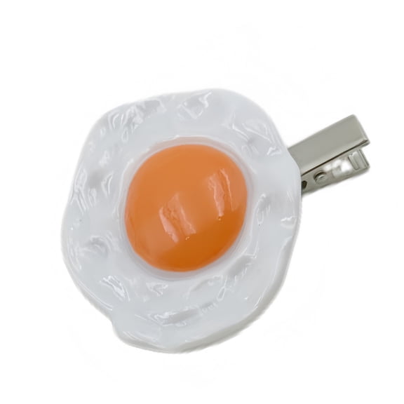 lanema Creative Egg Heart Shaped Hair Accessory Cute Resin Clip For Daily Wear Parties