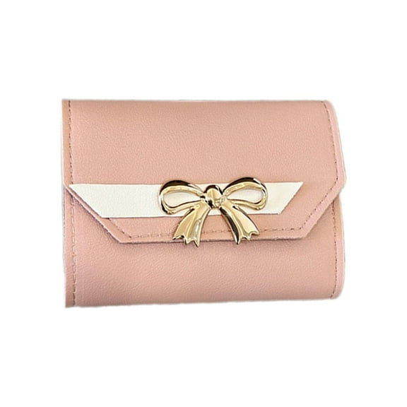 lanema Credit Card Cash Holder Wallet Small Change Coin Purse for Women Girl Fashion PU Purse Clutch Bag Trifold Wallet