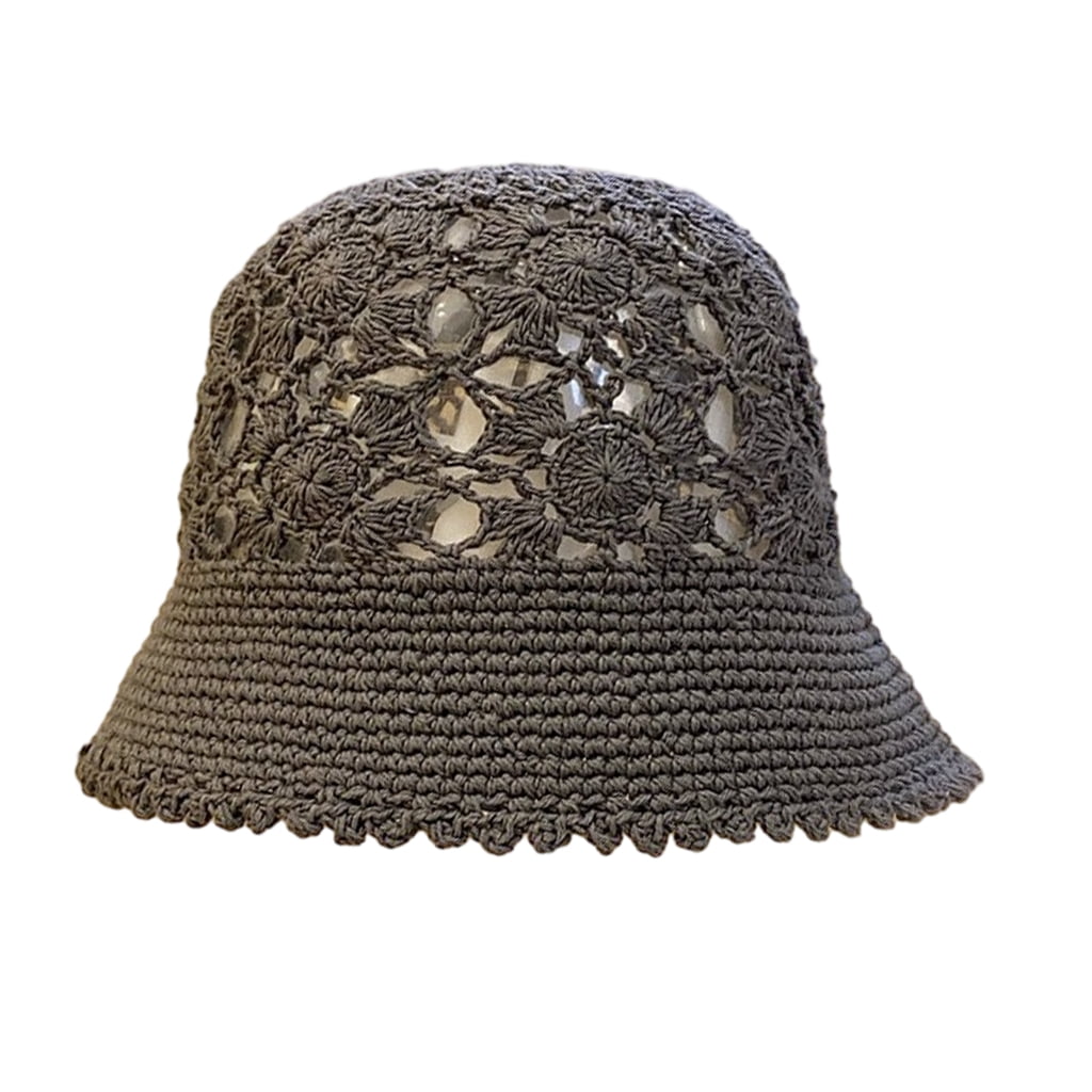 Handmade Crochet Bucket Hat – Ruffled Brim Winter Hat For Women, Purple Fisherman Style 6 thumbnail image
