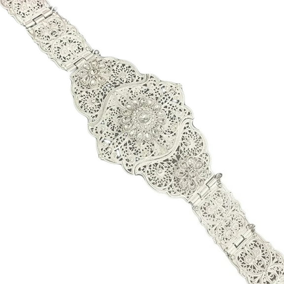 lanema Crystal Waist Belt Moroccan Traditional Waistbelt for Party Wedding Waist Belts
