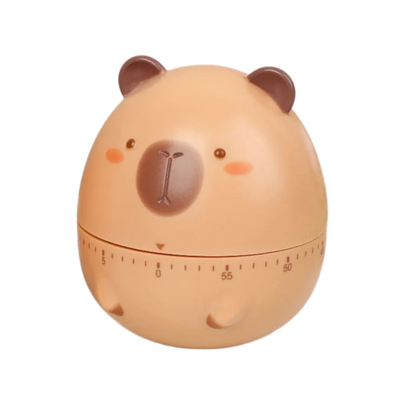 lanema Cute Capybara Kitchen Timer Mechanical Design For Study Cooking Time Management