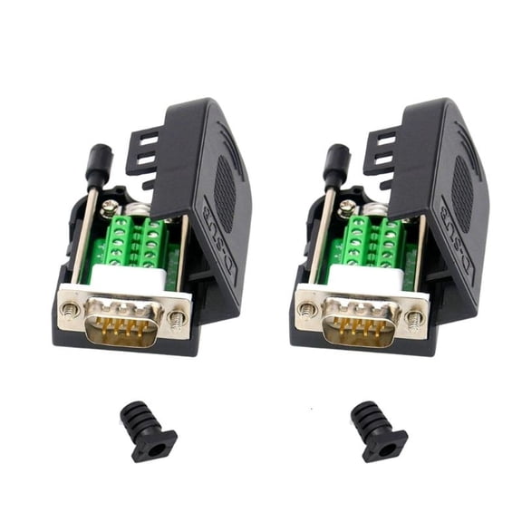 lanema DB9pin RS232 Adapters Set 9Pin Module Connectors for PLC Instrument PVC Housing