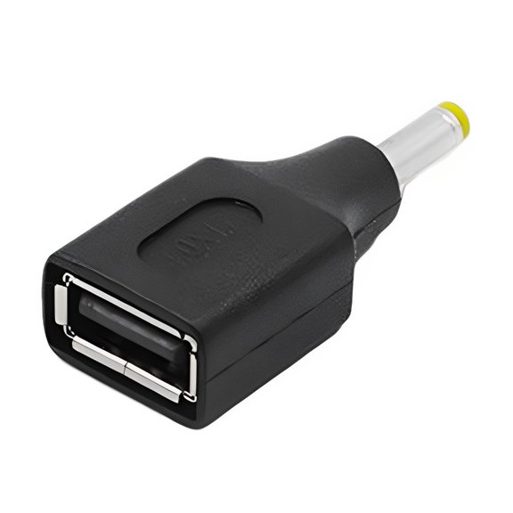 lanema DC Connector 3.0x1.1/3.5x1.35/4.0x1.7/5.5x2.1/5.5x2.5mm Male Socket Jack to USB