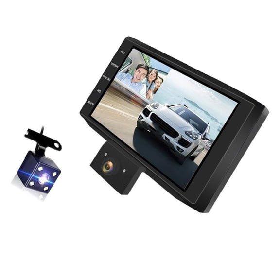 lanema Dashboard Camera 2/3 Lens Video Recorder with Night Video Recording 4In Display