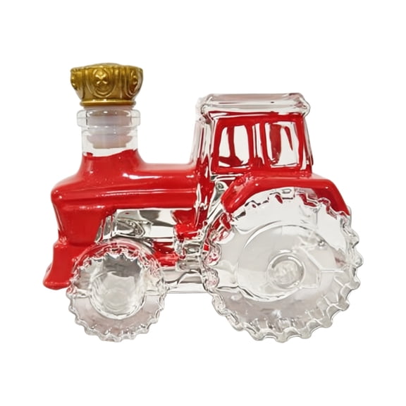 lanema Decorative Tractors Inspired Borosilicate Glass Beverage Bottle Liquor Storage Jar Suitable For Gifting And Collecting