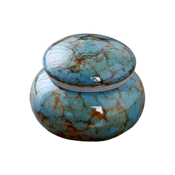 lanema Delicate Ceramic Memorial Urn Cremation Box For Honoring Passed Pet and Human
