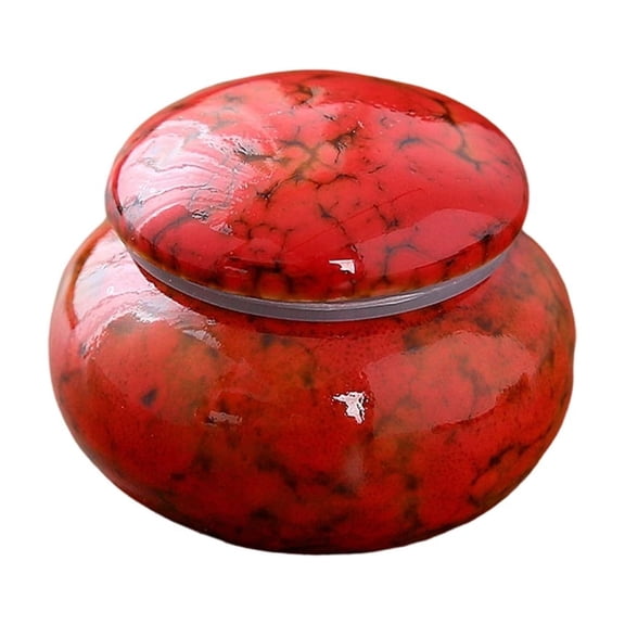 lanema Delicate Ceramic Memorial Urn Cremation Box For Honoring Passed Pet and Human