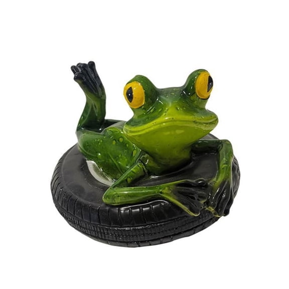 lanema Detailed Resins Floating Frogs Statue For Yard Pond Decoration And Patios Design