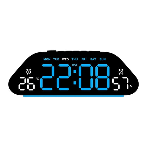 lanema Digital Clock LED Digital Alarm Clock with Day of Week Date Desk Clock Gift