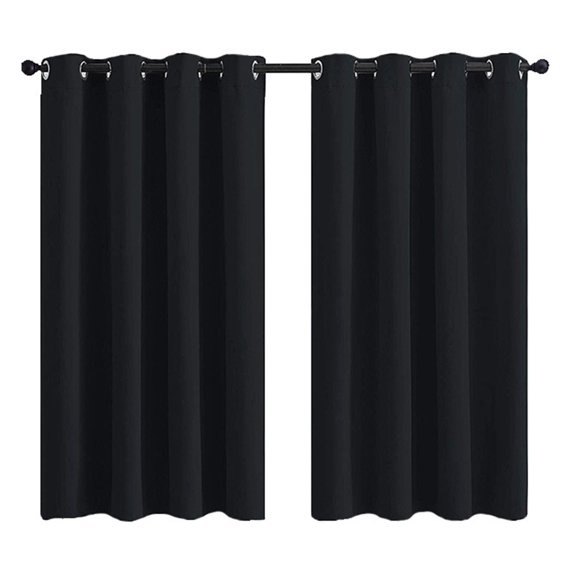 lanema Double Layer Insulating Living Room Drapery 42X63Inches Drop Grommets Design