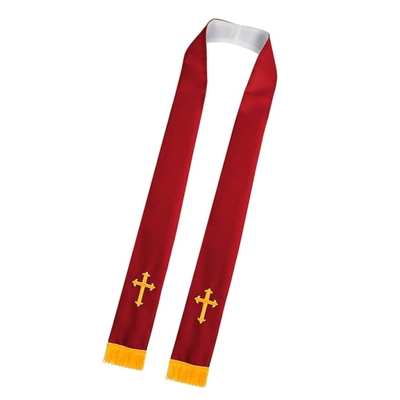 lanema Double Side Clergy Stole Christian Communion Garment Church Shawl For Pastors Priests Unisex Communion Event