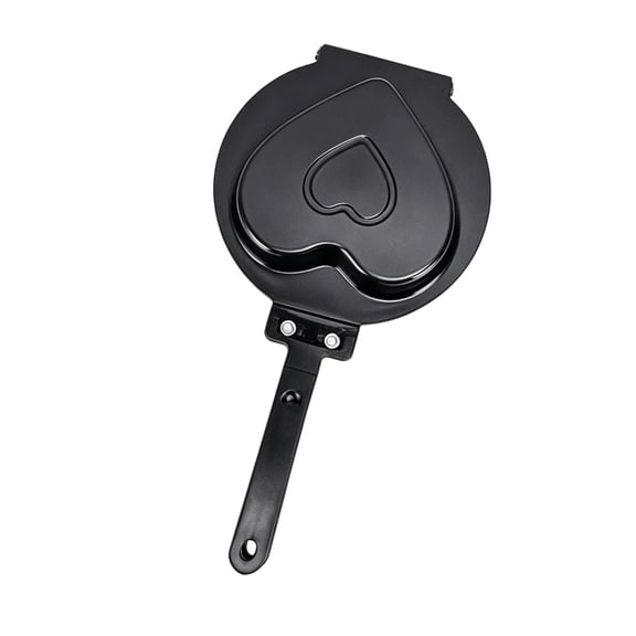 lanema Double Side Heart Pancake Griddle With Heat Resistant Handle For Homes Kitchen