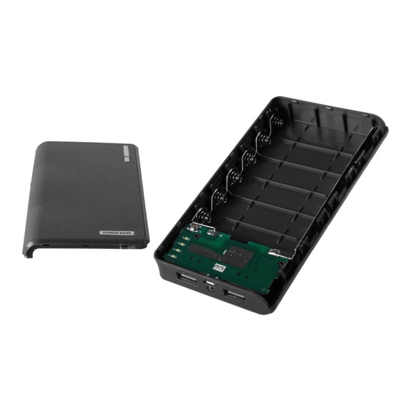 lanema Dual USB Power Bank 6x 18650 External Backup Battery Charger Box for Case For Ph