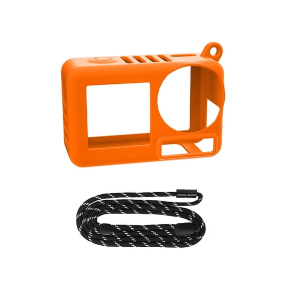 lanema Durability Silicone Case For Action 5Pro Cameras, Easy Grip With Comfortable Lanyard Adventure Sport Camera Accessories