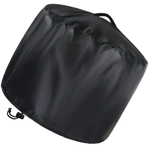 lanema Durable Round Fire Pit Lid Waterproof Polyester Materials Windproof Drawstring Outdoor Heaters Protectors Cover