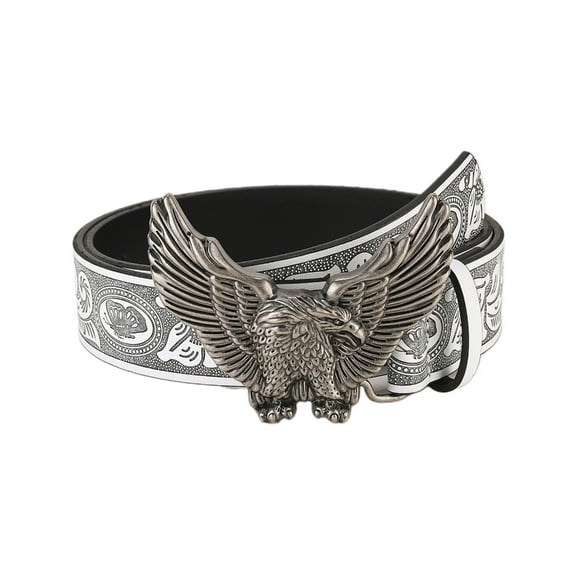 lanema Eagle Soaring Buckle Relief Pattern Belt Fashion All-Match Adjustable Belt Hot Girl Man Waist Belt for Coat Skirts Jeans