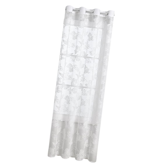 lanema Easy Install White Window Screen Breathable Dustproof Living Room Sheer Panel