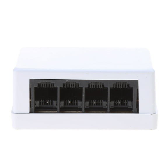 lanema Efficiently RJ45 to RJ11 Netword Phone Converter Splitter 4-Way Splitter