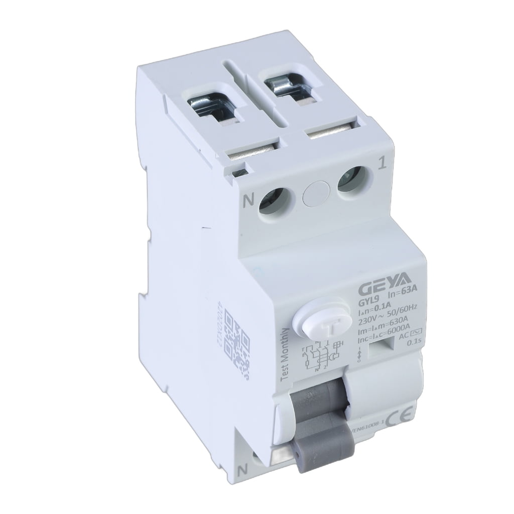 lanema Electromagnetic Residual Current Circuit Breaker 2P 63A Din Rail Safety Switches