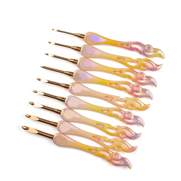 lanema Elegant Acrylic European Crochet Hook Large Handle for Comfortable Grip