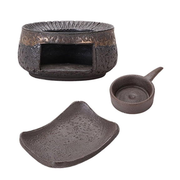 lanema Elegant Ceramic Scent Diffuser Set With Heat Resistant Ceramic Heating Plate Tealight Candle Holder For Daily Relaxation