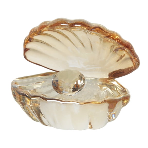 lanema Elegant Crystal Pearls Seashells Decoration Perfect For Home Office Desk Display