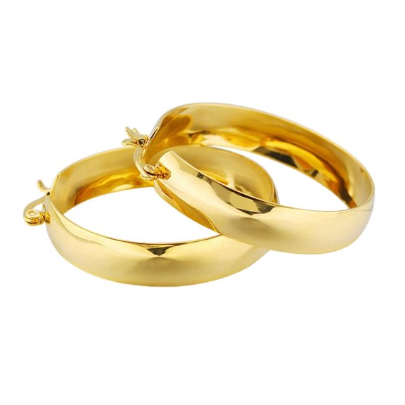 lanema Elegant Oversized Gold/Silver Ear Hoops Lightweight Statement Hoop Earrings Charm For A Unique And Fashion Forward Look