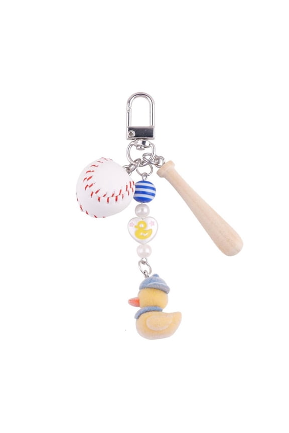 Elegant Yellow Duck Keychain With Sporty Touch For Daily Use And Gifting Suitable For Women And Students