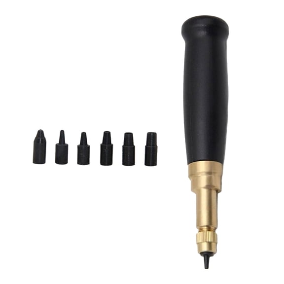 lanema Elliptical Punch Tool for Belts Craft Alloy Construction Simple Press Handle Accurate Hole Making