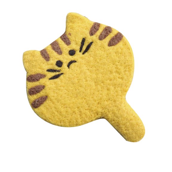 lanema Enchanting Cats Shape Drink Pad Soft Textured Felt Multipurpose Table Accessory