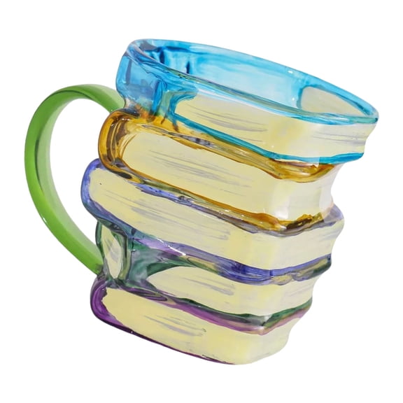 lanema Ergonomic Handle Glass Drinking Cup Heat Resistant Coffee Mug Kitchen Decoration