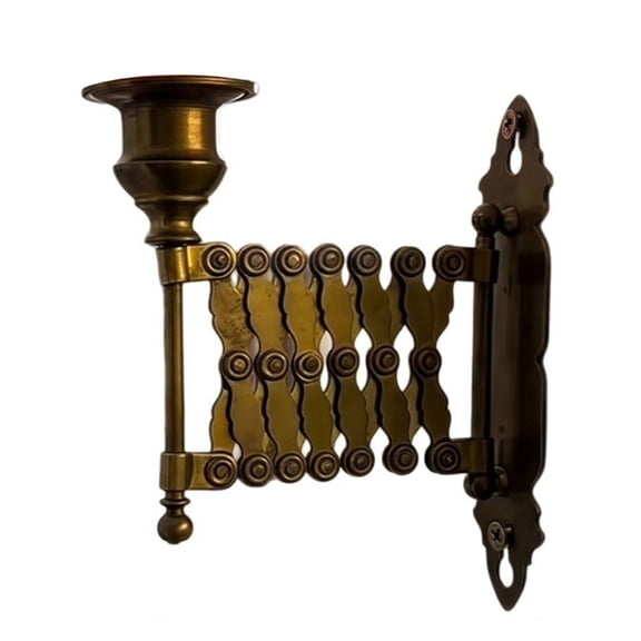 lanema Extendable Decorative Taper Candleholder Rustproof Metal Candlestick Sconce