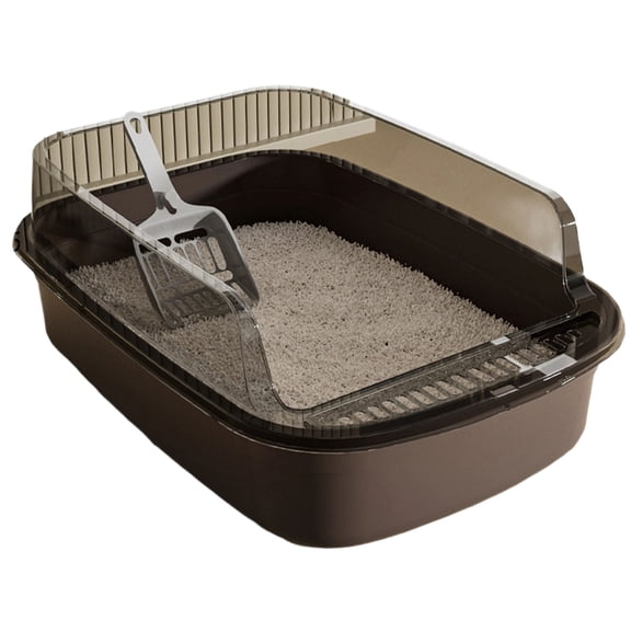 lanema Extra Large Cats Litter Box High Wall Prevent Litter Container For Home