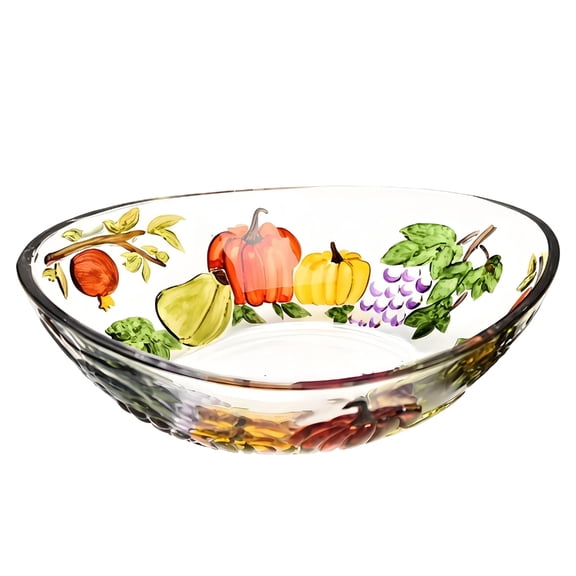 lanema Eye Catching Glass Farmhouse Pumpkin Bowl Functional And Decorative Tableware