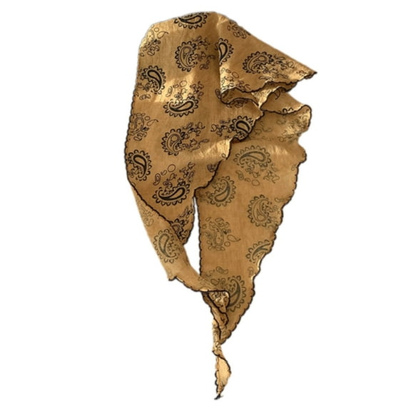 lanema Fashionable Cashew Headscarf Breathable Thin Bandana Headwrap for Lady Vacation