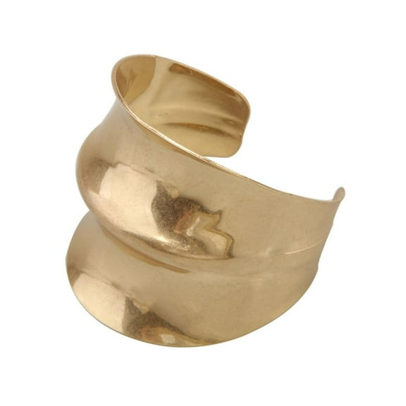 lanema Fashionable Irregular Gold Geometric Arm Band Portable Sturdy Metal Comfortable Wear for Parties and Celebration