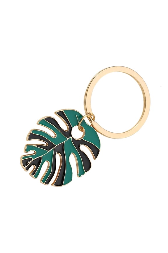 Fashionable Multicolour Leaf Charm Keychain Resin Key Rings Backpack Accessories Fashion Accessory for Bags or Keys