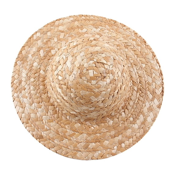 lanema Fashionable Sun Hat for Outdoor Activities DIY Painting and Decorating Straw Hat Cool Artistic Hat for Art Lovers